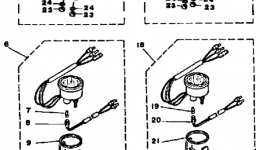 Optional Parts Gauges & Component Parts for лодочного мотора YAMAHA L200ETXJ1986 year 