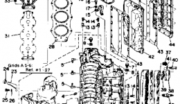 Crankcase Cylinder for лодочного мотора YAMAHA PROV150J1986 year 