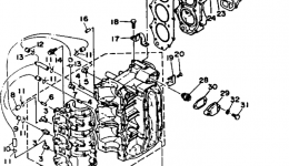 Cylinder Crankcase for лодочного мотора YAMAHA 50TLHR1993 year 