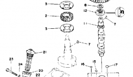 Oil Pump Belt для лодочного мотора YAMAHA T9.9ELHQ1992 г. 