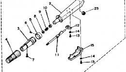 Manual Steering for лодочного мотора YAMAHA 40ELJ1986 year 
