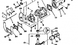 Cylinder Crankcase Piston для лодочного мотора YAMAHA 2SJ1986 г. 