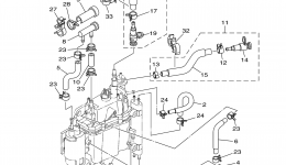 Fuel Injection Pump 2 для лодочного мотора YAMAHA F250TUR (0406) 6P2-1011652~1021903 LF250TXR_TUR 6P3-1005453~100952006 г. 