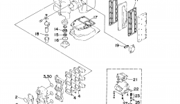 Repair Kit 1 для лодочного мотора YAMAHA 90TLR (0405) 6H18-1022121~10282902006 г. 
