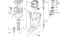 Repair Kit 2 для лодочного мотора YAMAHA F250TXR (0407) 6P2-1021904~ LF250TXR_TUR 6P3-1009546~2006 г. 
