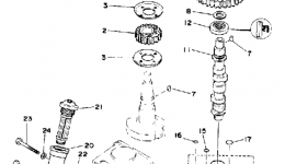 Oil Pump Belt для лодочного мотора YAMAHA F9.9MLHQ1992 г. 