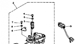 Generator (30E) для лодочного мотора YAMAHA 30ESG1988 г. 