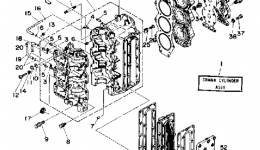 Cylinder Crankcase для лодочного мотора YAMAHA C85TLRQ1992 г. 