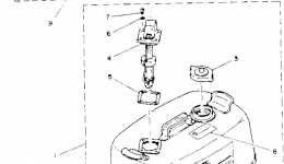 Топливный бак для лодочного мотора YAMAHA C40ELRP1991 г. 