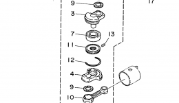 Коленвал и поршневая группа для лодочного мотора YAMAHA 6MSHU1996 г. 