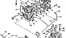 Intake Carburetor for лодочного мотора YAMAHA C55TLRR1993 year 