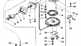 Manual Starter for лодочного мотора YAMAHA 40MLHQ1992 year 