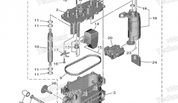 FUEL INJECTION PUMP для лодочного мотора YAMAHA F25SMHC (1216)2006 г. 