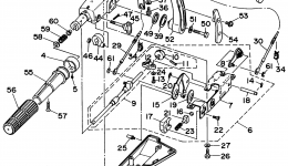 Steering for лодочного мотора YAMAHA P40EJRW_THLW (50EJRW)1998 year 