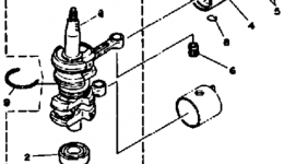 Crank Piston для лодочного мотора YAMAHA 6SJ1986 г. 