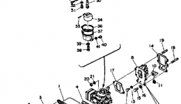 Air Cleaner Carburetor (9.9J 15J) для лодочного мотора YAMAHA 9_9_15SH_LH_ESH_ELH (9.9ESH)1987 г. 