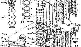 Cylinder Crankcase for лодочного мотора YAMAHA L200TXRR1993 year 