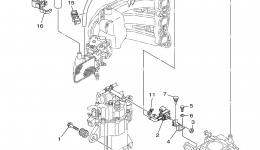 Intake 2 для лодочного мотора YAMAHA F40LA (0410)2006 г. 