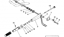 Steering (Alternate Manual) for лодочного мотора YAMAHA C30ELRT1995 year 