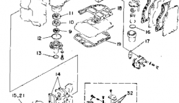 Repair Kit 1 для лодочного мотора YAMAHA C40ELRR1993 г. 
