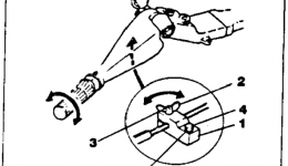 Steering Friction (40E 40Et) для лодочного мотора YAMAHA 40ETLK1985 г. 
