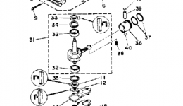 Crankcase Cylinder for лодочного мотора YAMAHA 3MLHR1993 year 