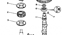 Oil Pump Belt для лодочного мотора YAMAHA FT9.9ELH1987 г. 