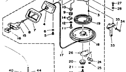 Manual Starter для лодочного мотора YAMAHA 40ELRR1993 г. 