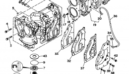 Cylinder Crankcase для лодочного мотора YAMAHA C30MLHS1994 г. 