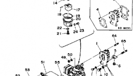 Intake Carburetor для лодочного мотора YAMAHA 9.9ELD1990 г. 