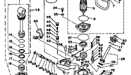 Power Trim Tilt Assy для лодочного мотора YAMAHA 90ETLJ-JD1986 г. 