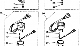 Optional Parts Gauges & Component Parts 2 для лодочного мотора YAMAHA 50TLHQ1992 г. 