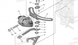 Steering Friction для лодочного мотора YAMAHA F25LC (1216)2006 г. 