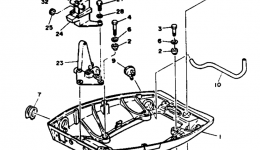 Bottom Cowling для лодочного мотора YAMAHA T9.9ELRR1993 г. 