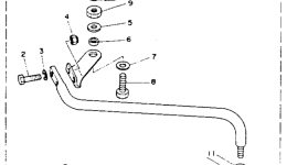 Steering Guide Attachment для лодочного мотора YAMAHA T9.9ELHR1993 г. 