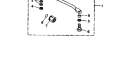 Steering Guide Attachment для лодочного мотора YAMAHA 30LF1989 г. 