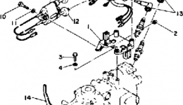 Electric Parts для лодочного мотора YAMAHA 9.9ELG1988 г. 