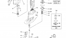 Repair Kit 2 для лодочного мотора YAMAHA T50LA (0412)2006 г. 
