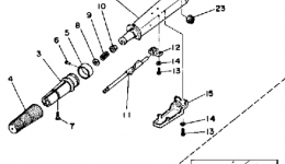 Manual Steering for лодочного мотора YAMAHA 40SH-JD1987 year 