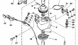 Manual Starter для лодочного мотора YAMAHA T9.9EXHQ1992 г. 