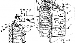 Cylinder Crankcase 1 для лодочного мотора YAMAHA L250TURR1993 г. 