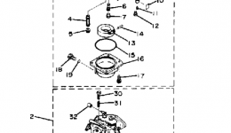 Intake 2 для лодочного мотора YAMAHA 90ETLN1984 г. 