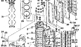 Crankcase Cylinder для лодочного мотора YAMAHA L200ETXF1989 г. 