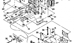 Intake для лодочного мотора YAMAHA 115ETLHJD (115ETXH)1987 г. 