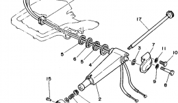 Steering (Eh Mh) for лодочного мотора YAMAHA C25ELRT1995 year 
