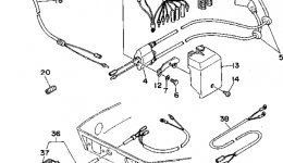 Electric Parts для лодочного мотора YAMAHA T9.9ELHS1994 г. 