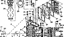 Cylinder Crankcase for лодочного мотора YAMAHA L130TXRQ1992 year 