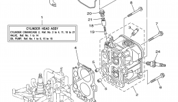 Cylinder Crankcase 2 для лодочного мотора YAMAHA T8PLR (0406) 60S-1012688~10180982006 г. 