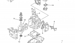 Repair Kit 1 для лодочного мотора YAMAHA F15PLHC2004 г. 