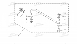 Steering Guide для лодочного мотора YAMAHA F8SMHB (0117)2006 г. 